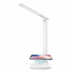 מ.שולחן7W NOLA לבן+DIM+USB+טעינה