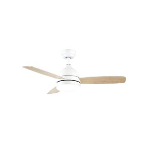 מאוורר תקרה לבן CCT 25W+שלט